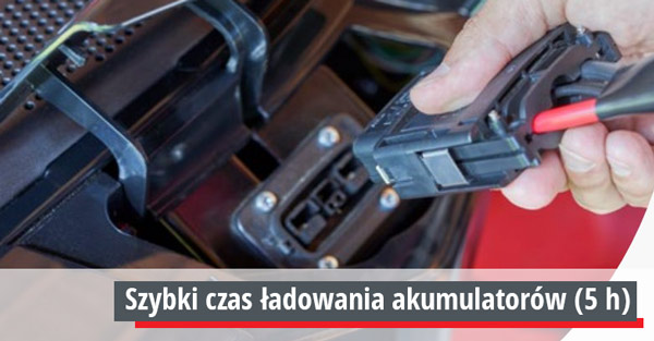 Szybkie ładowanie akumulatorów w traktorku Solo by AL-KO T 3200 LI 95.2e S Edition One